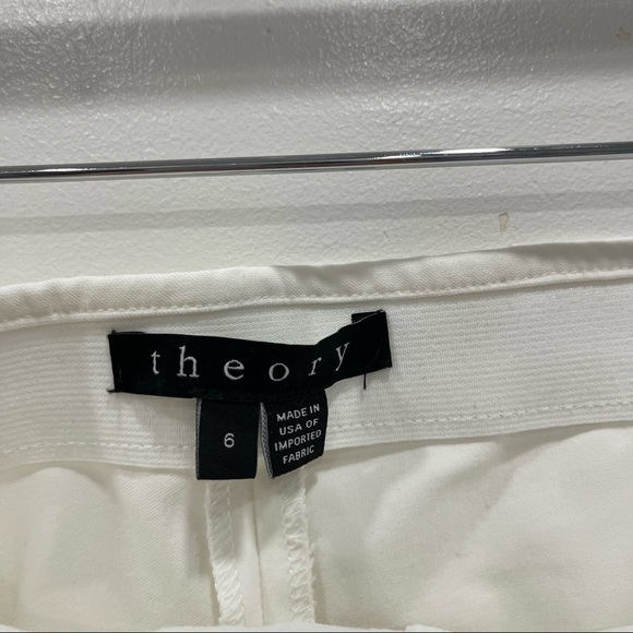Theory Thanel Approach Cropped Pants in White Size 6 - Picture 7 of 13